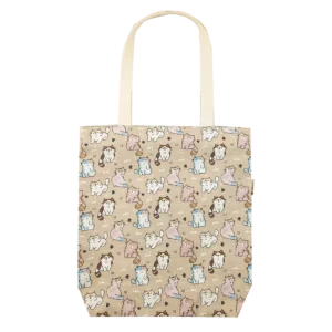 Tas Tote Bag Kanvas Tote-41 Cat Krem