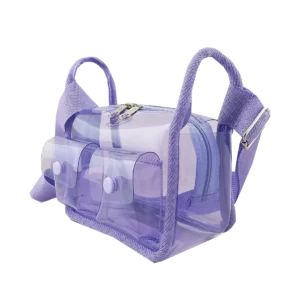 Molish Sling Bag Mika PVC Neon Ungu (1)