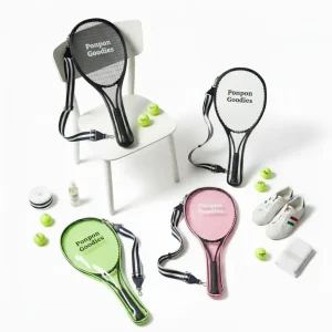 Tas Padel Mika PVC Ponpon Goodies (1)